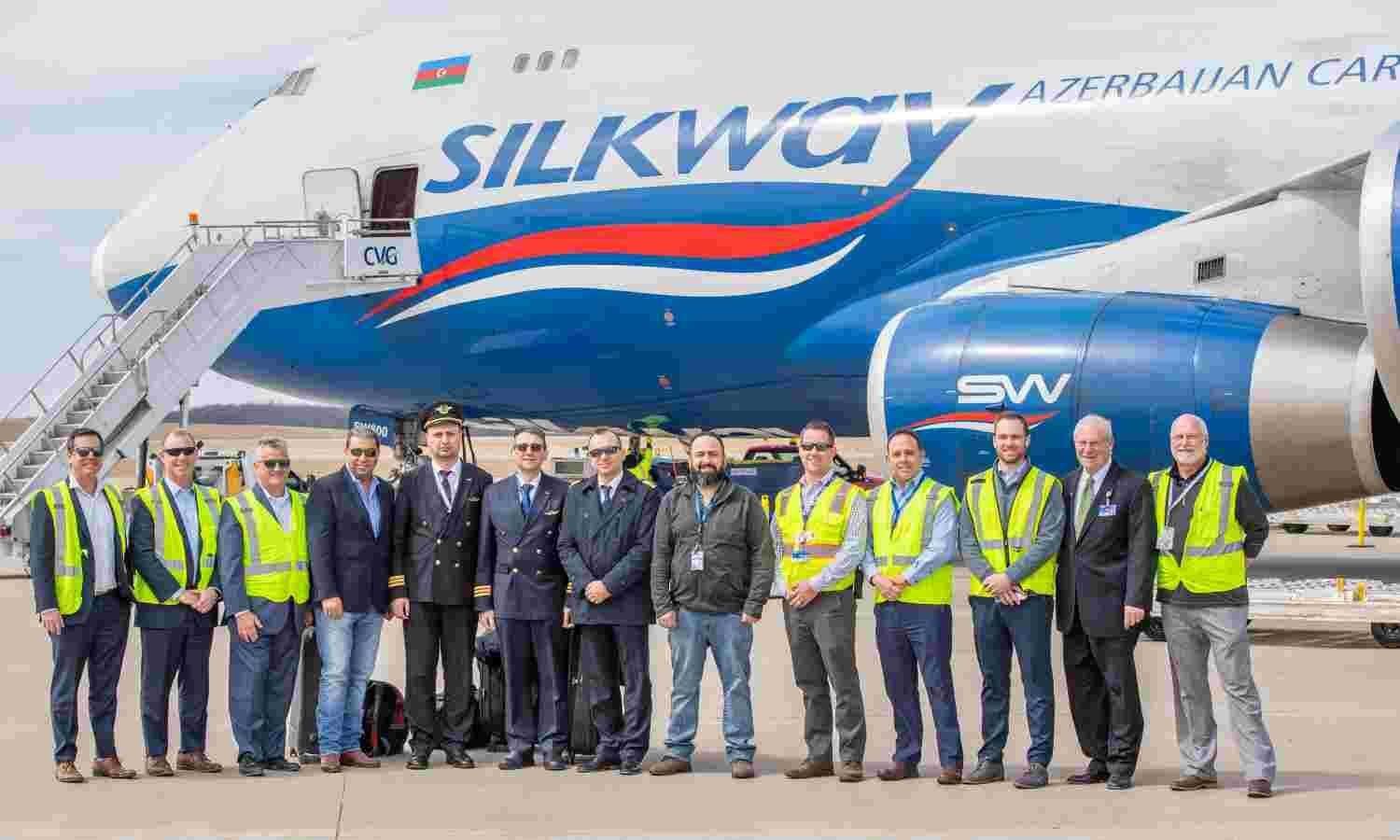 Silk Way West Airlines and Crane Logistics collaborate with CVG Airport