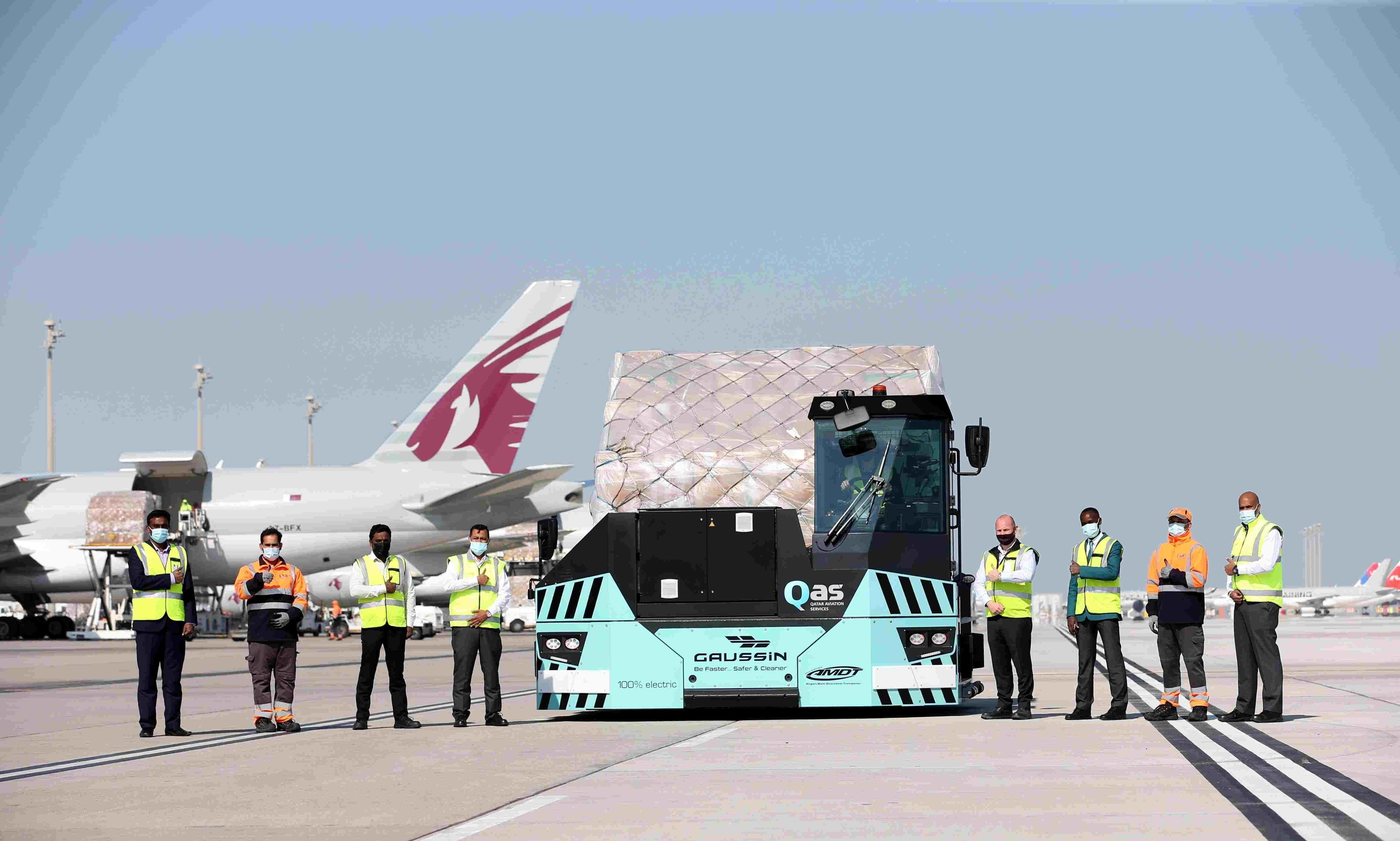 Qatar Airways Cargo first to use Gaussin's zero-emission innovation