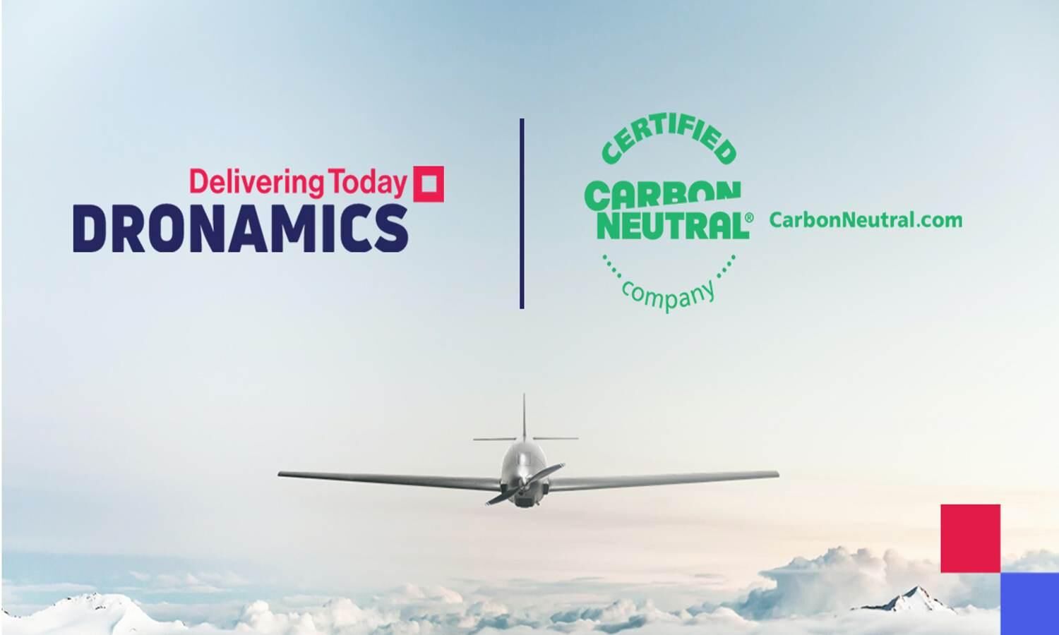 DRONAMICS receives CarbonNeutral Certification