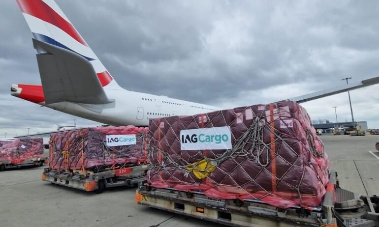 IAG Cargo transports 125 tonnes of aid for Ukraine