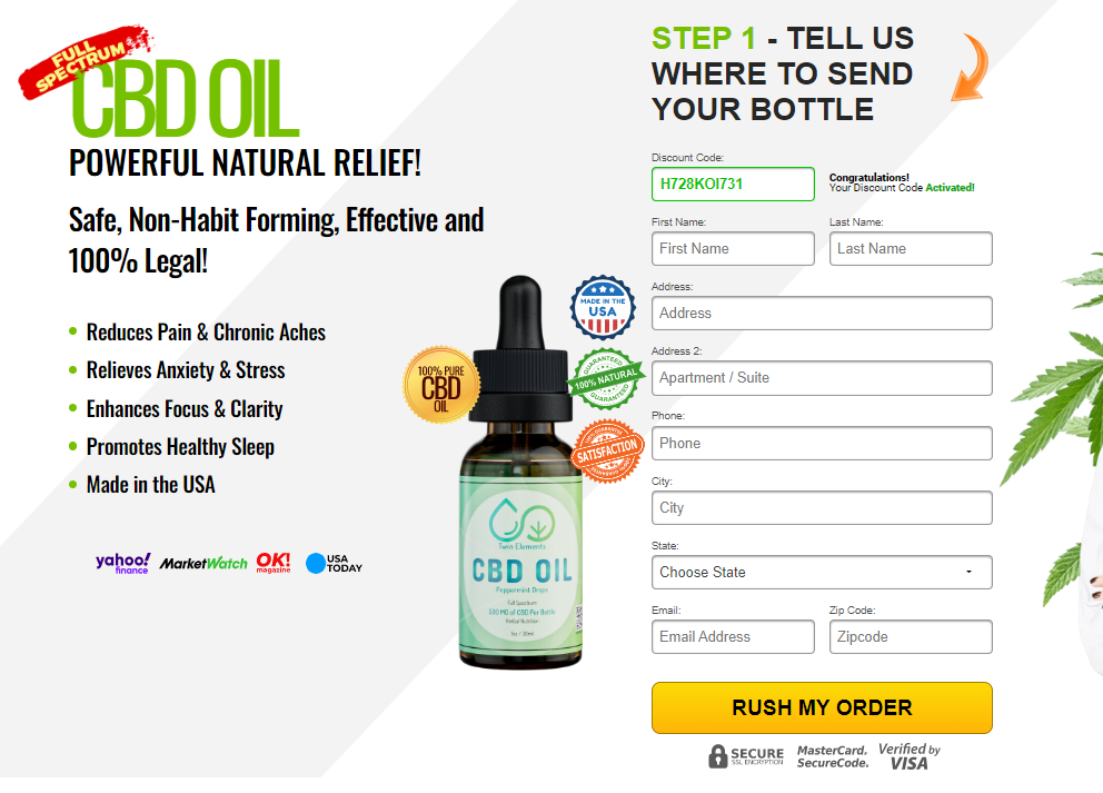 Twin Elements CBD Oil Reviews - Reduce Anxiety & Stress! Price & Buy