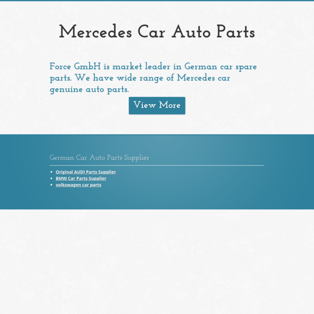 Mercedes Car Auto Parts Supplier