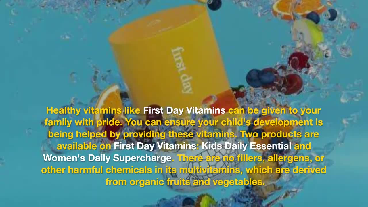 Organic Vitamin For Women And Children: First Day Vitamins