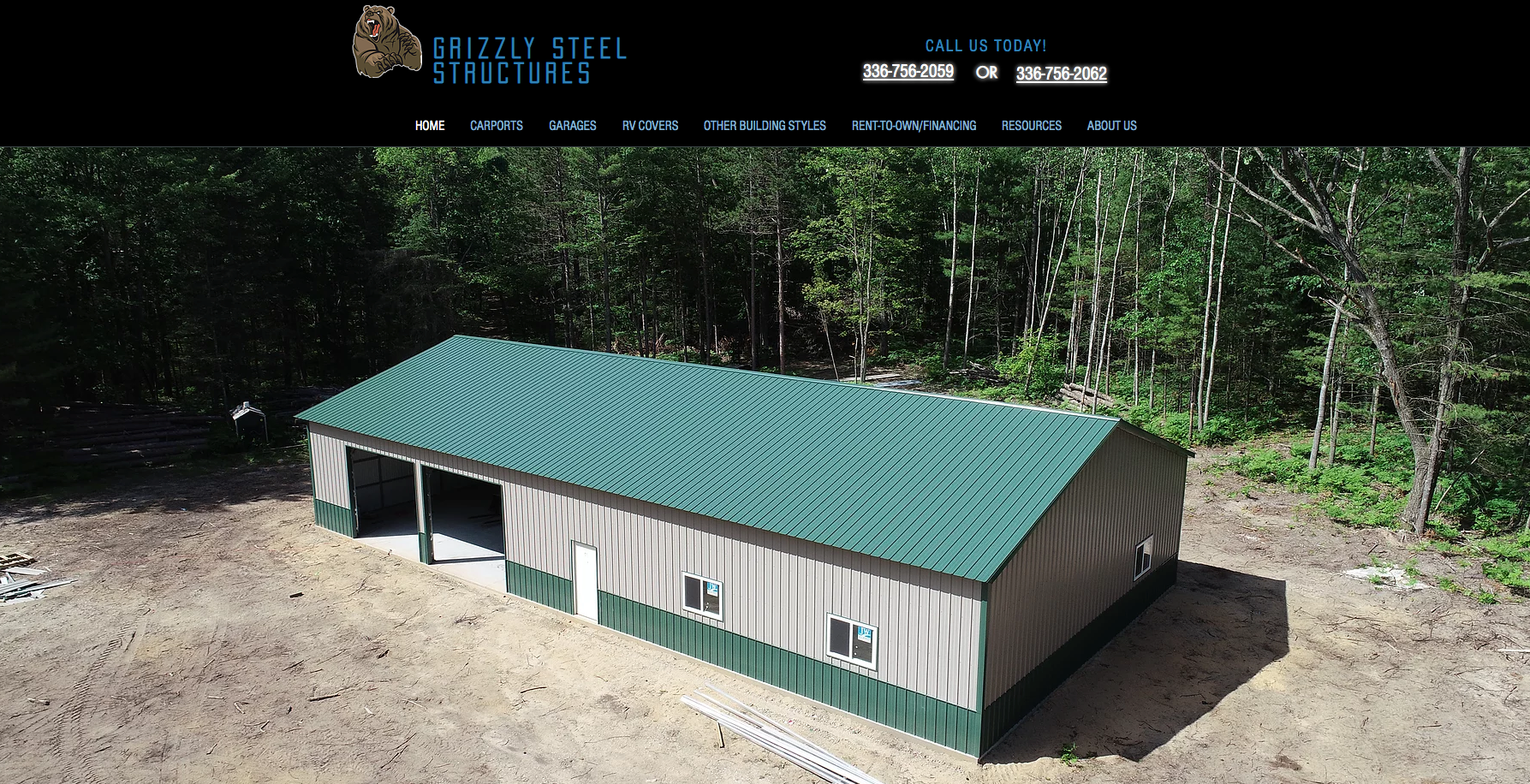 Metal RV Carports - Grizzly Steel Structures