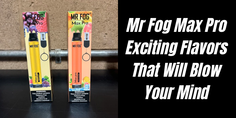 Mr Fog Max Pro Exciting Flavors That Will Blow Your Mind