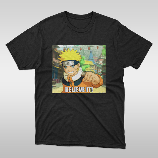Buy Naruto Believe It T Shirt Online on Sale (Cotton) - Chitrkala