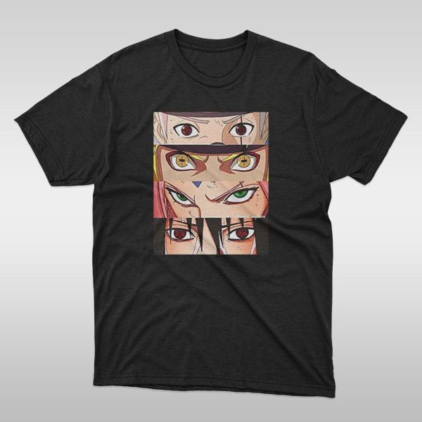 Buy Naruto Eyes (Sharingan, Toad Sage Mode, Sakura Byakugou Mode) T-Shirt Online India - Chitrkala