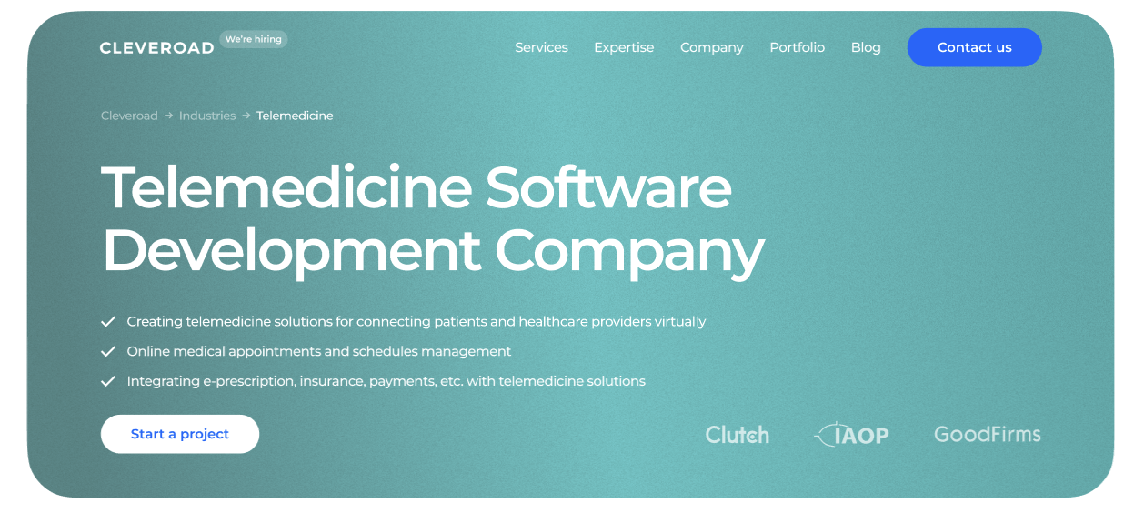 Telemedicine Software Development Company | Cleveroad