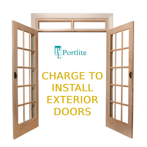 How much does lowes charge to install exterior doors?