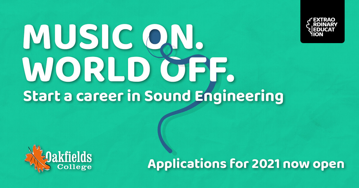 Study Sound Engineering Course - Oakfields College