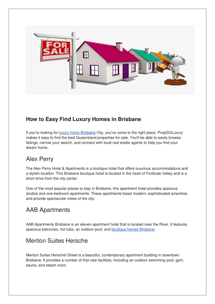 How to Easy Find Luxury Homes in Brisbane (PDF)