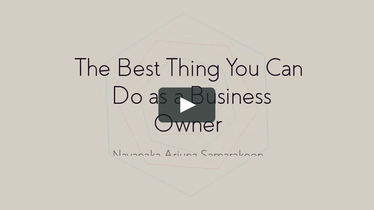 The Most Important Thing a Business Owner Can Do