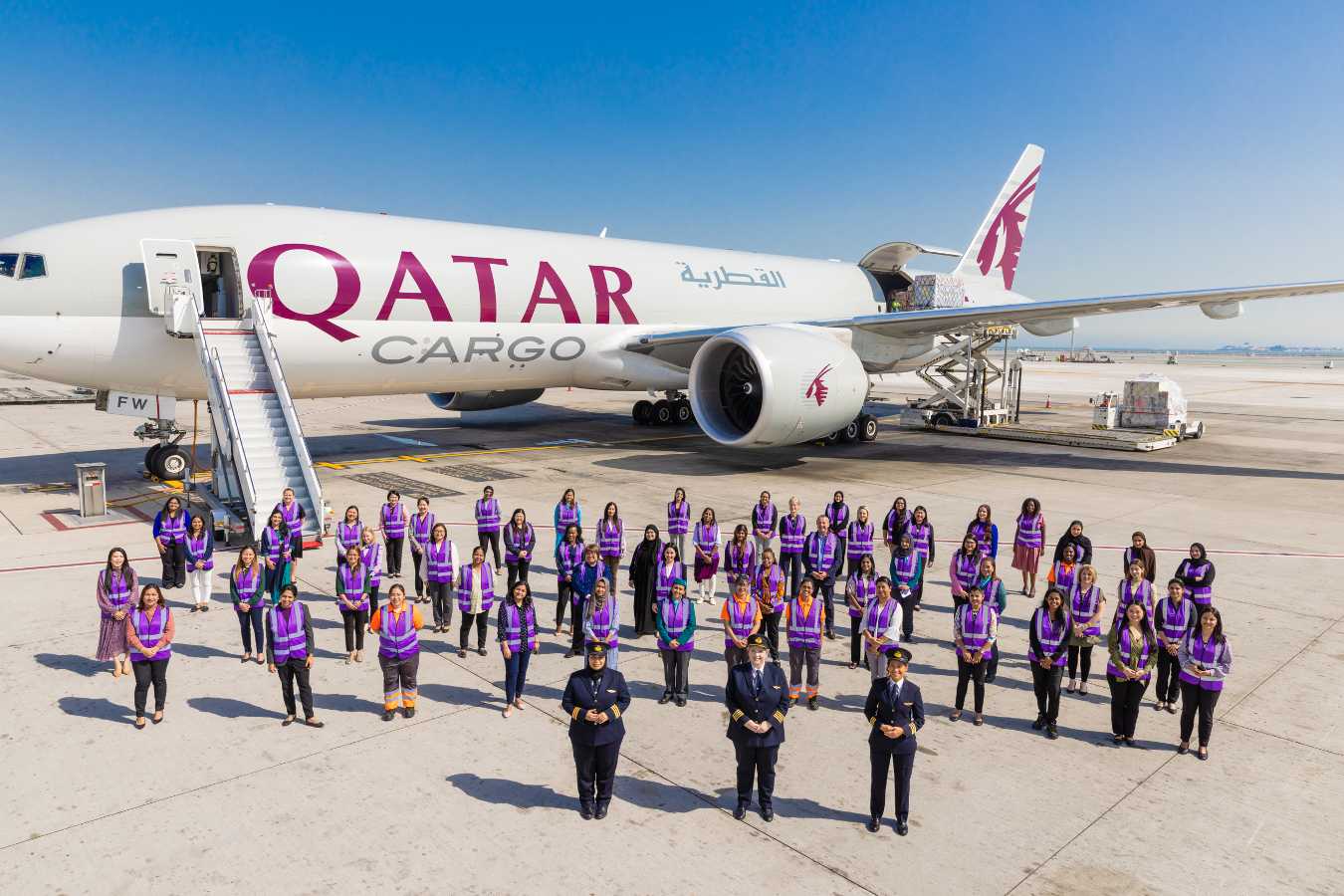 QR Cargo operates an all-female freighter flight to commemorate International Women’s Day