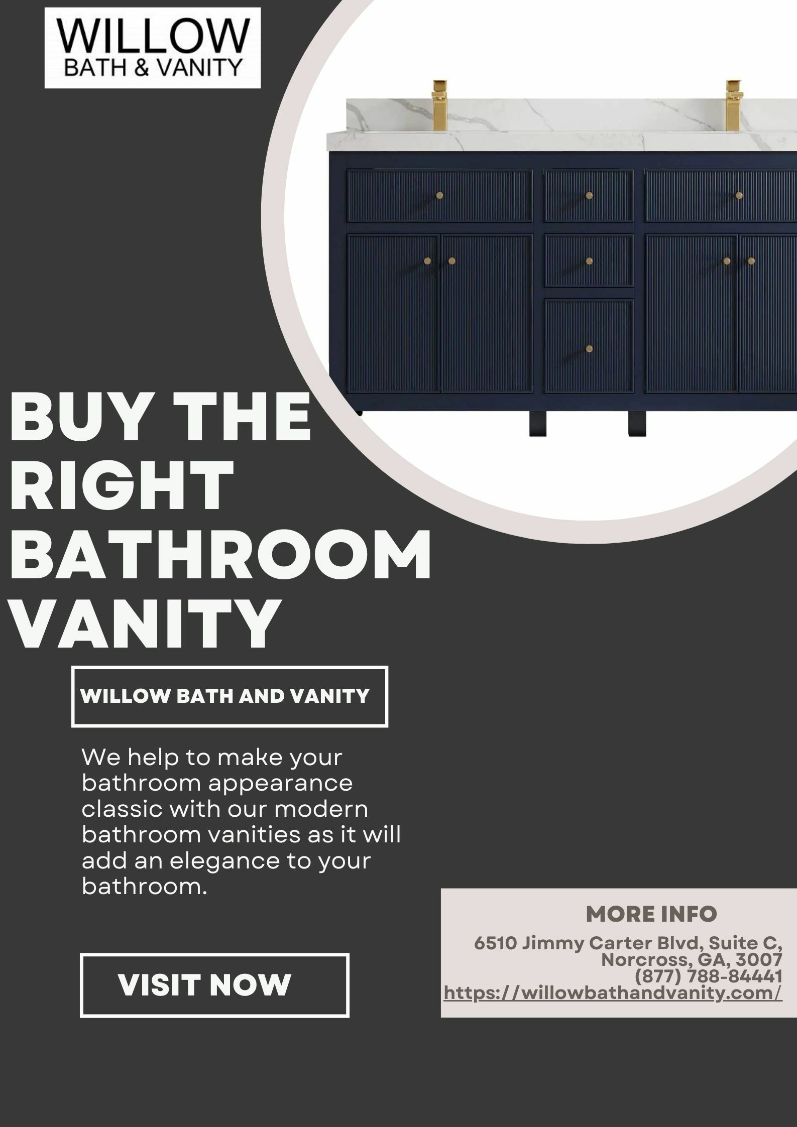 Add Elegance To Your Bathroom With Our Modern Bathroom Vanities