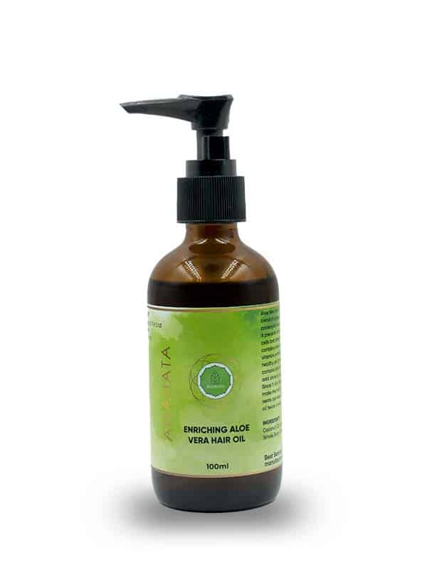 Enriched Aloe Vera Hair Oil, Non-Sticky Hair Oil for Soft and Strong Hair