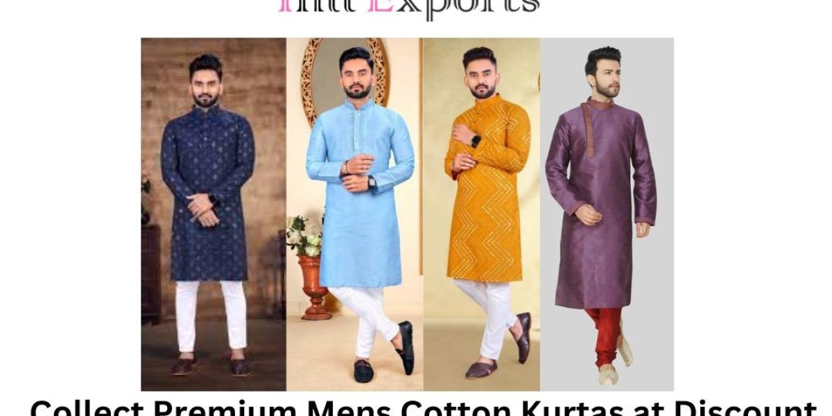 Collect Premium Mens Cotton Kurtas at Discount Prices from Inli Exports