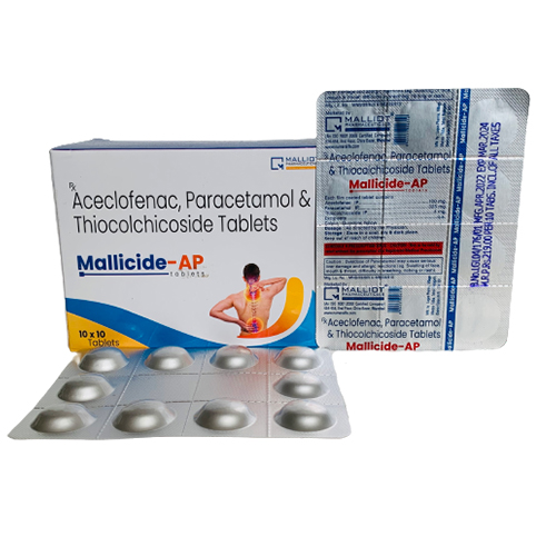 Aceclofenac 100 mg + Paracetamol 325 mg + Thiocolchicoside 4 mg Franchise | Aceclofenac 100 mg + Paracetamol 325 mg + Thiocolchicoside 4 mg PCD Pharma Company