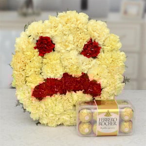 Online Flower Arrangements | Fresh Flower Basket Arrangement - OyeGifts