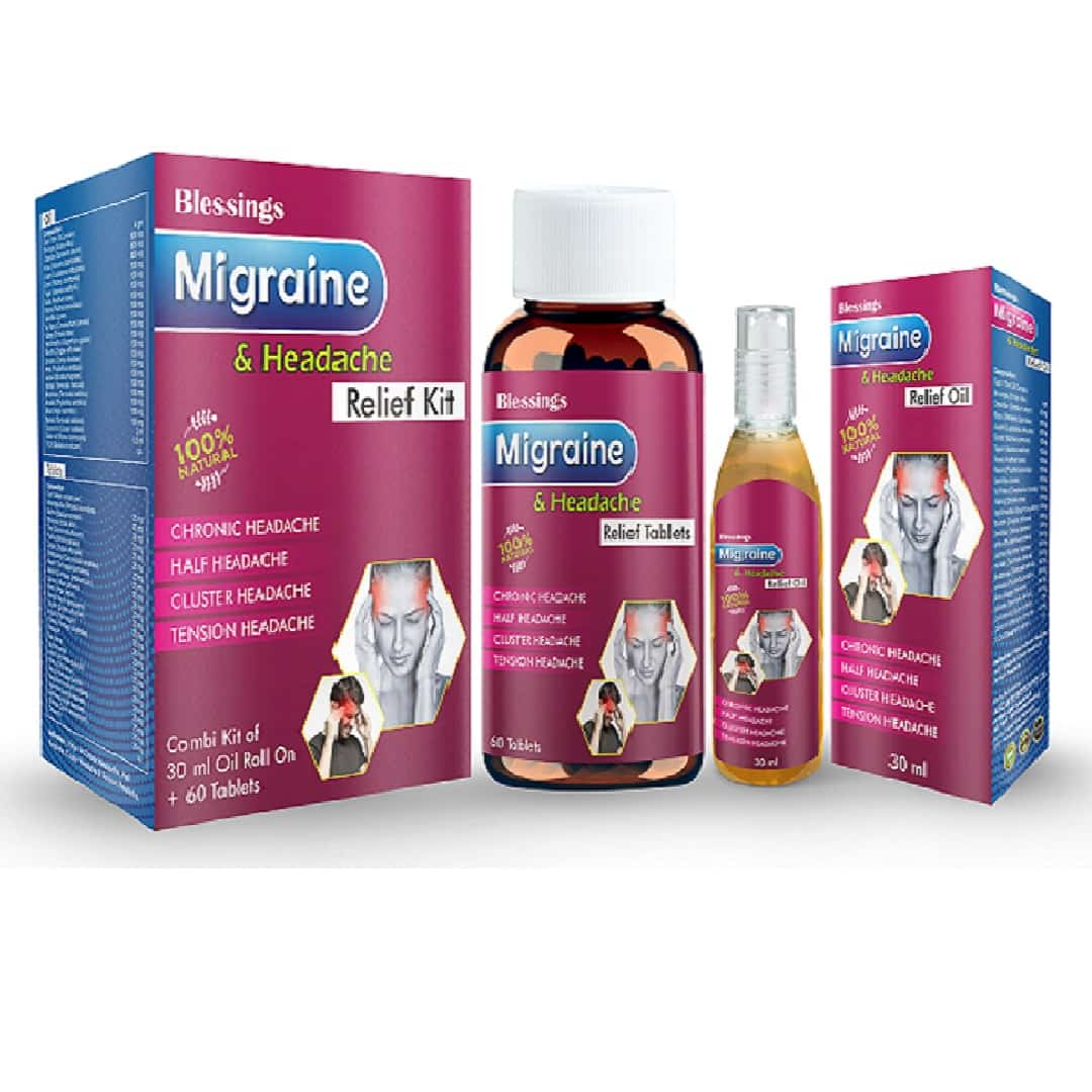 Migraine Relief Kit | Headache Relief Kit | Blessings Ayurveda