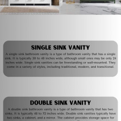 Single Sink Vanity & Double Sink Vanity The Perfect Combination For Your Bathroom | Visual.ly