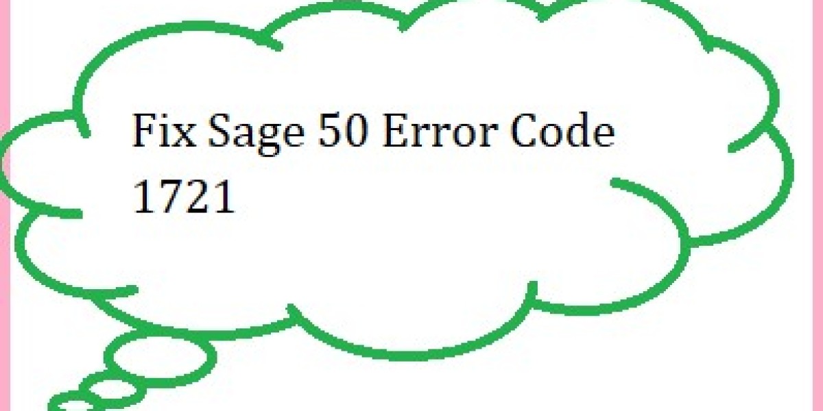 Fix Sage 50 Error Code 1721