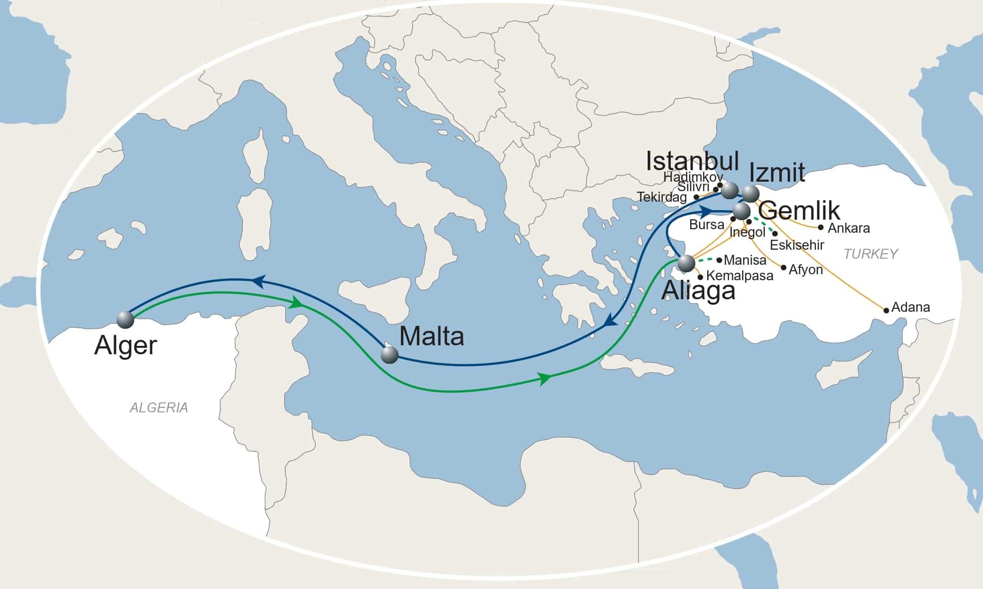 CMA CGM to launch TURAF EXPRESS connecting Turkey, Malta, Algeria