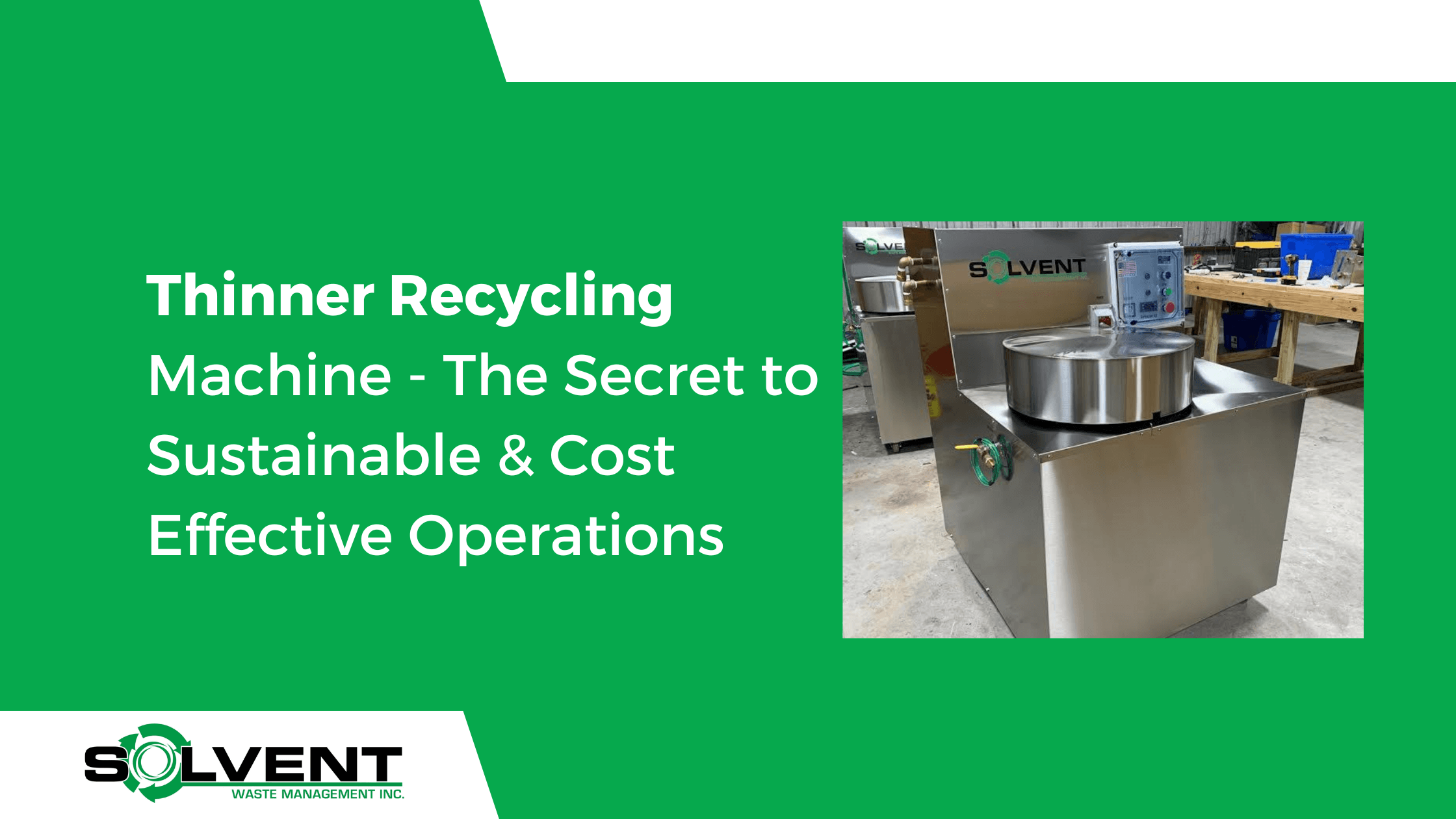 Thinner Recycling Machines: The Secret to Sustainable and Cost-Effective Operations