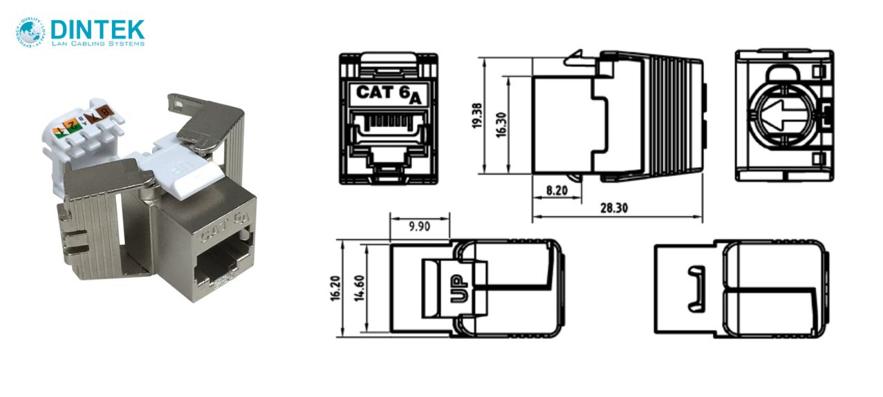 Upgrade Your Network with Cat6a Keystone Jacks | DINTEK