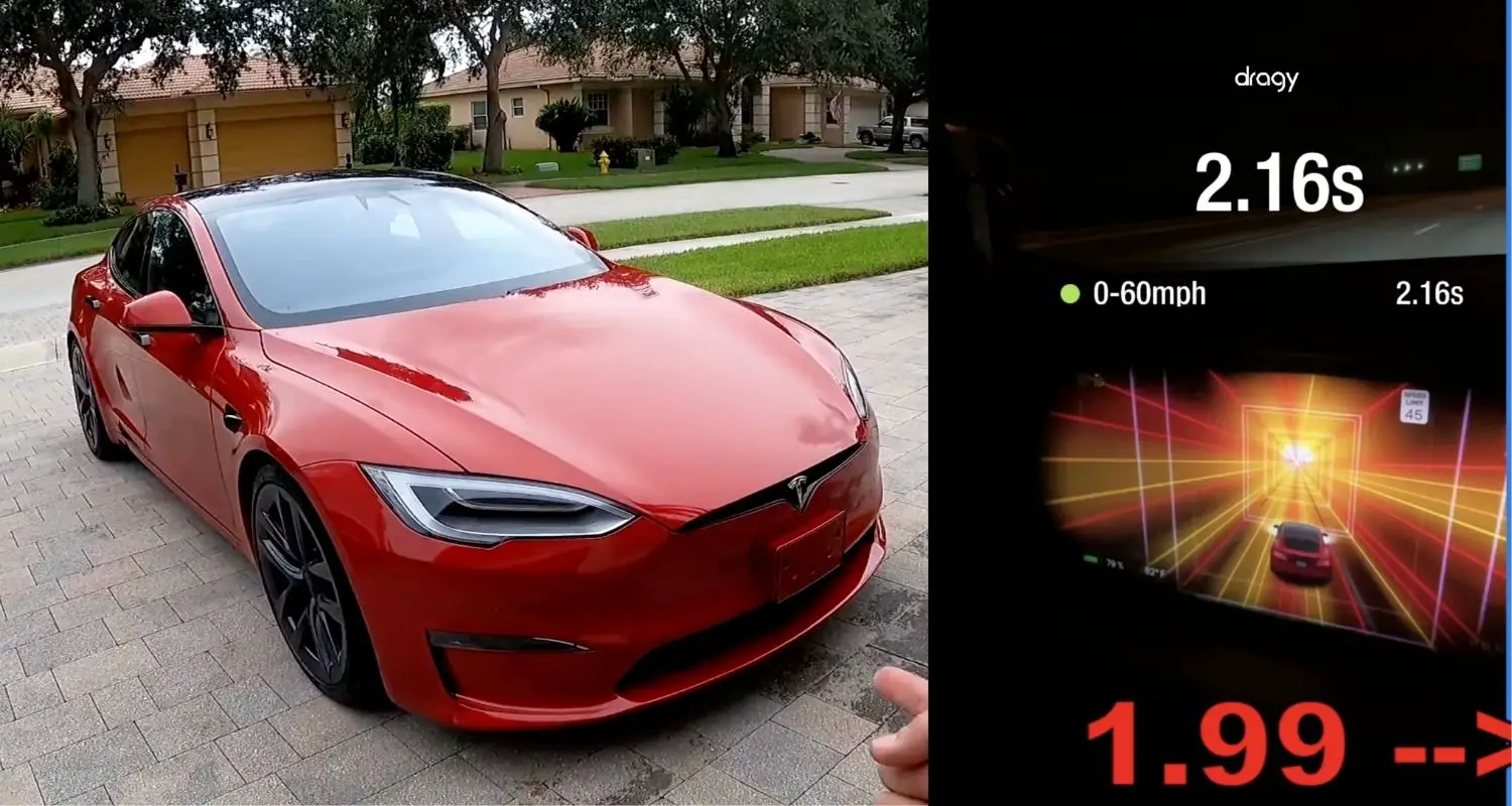 Tesla Model S Plaid Achieved 0-60 mph in 1.99s on the Street - Vehiclesuggest