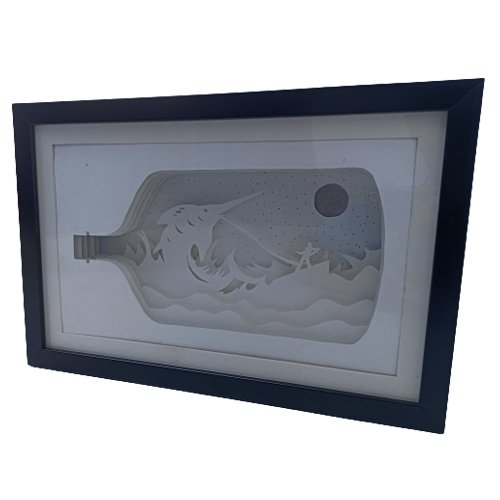 Buy Shadow Box Man on Boat | Best Light shadow Box | Smew