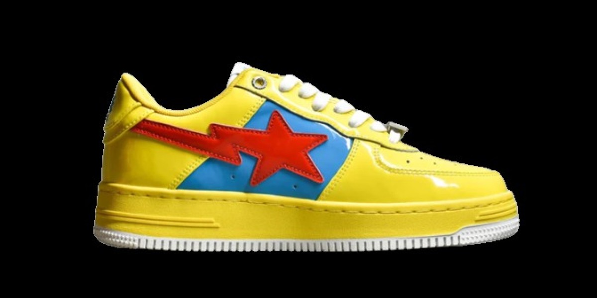 The Bape Sta Yellow and Bape Sta Red Sneakers for the Bold and Trendy