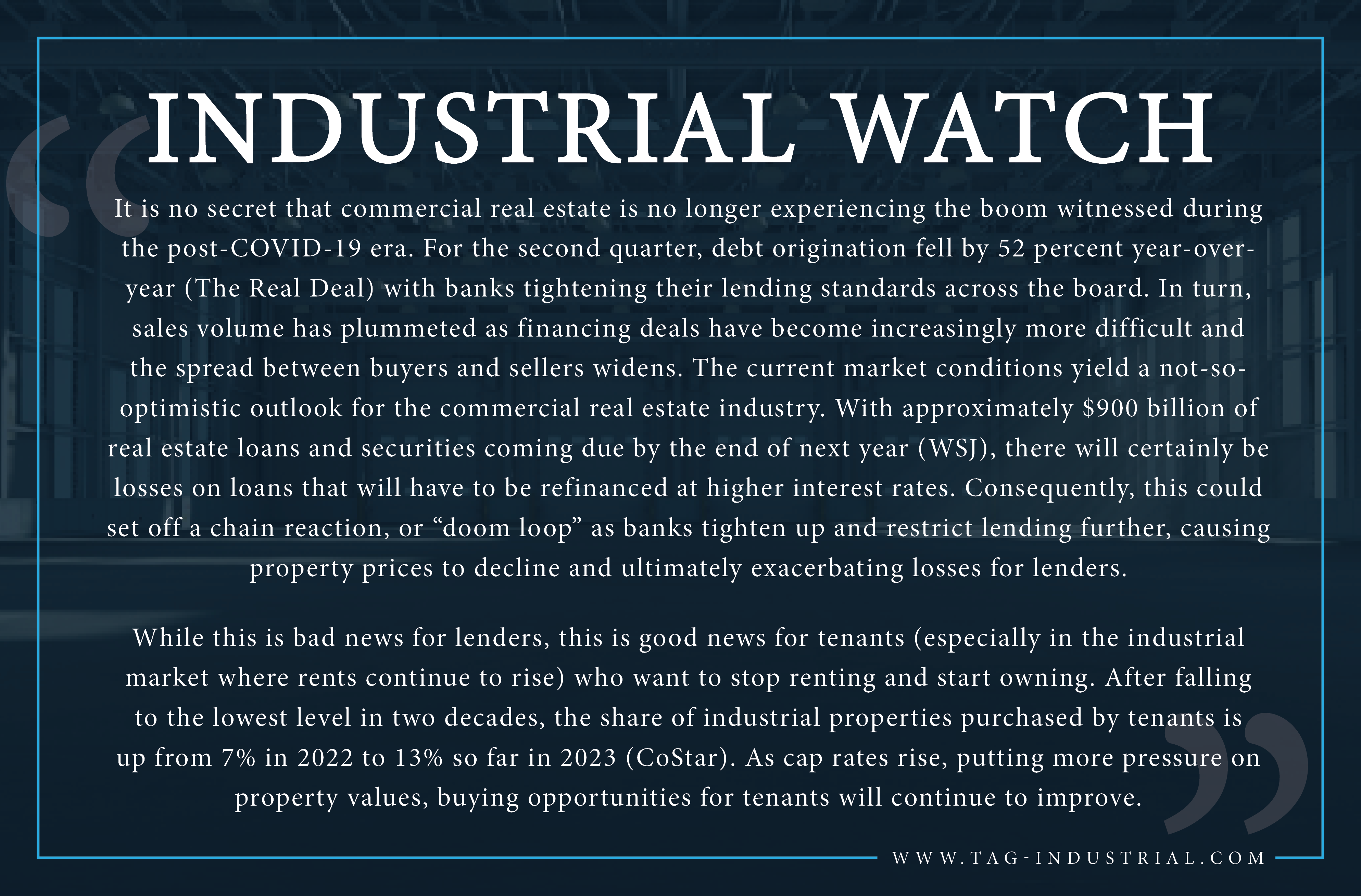 TAG Industrial Watch: September 9, 2023