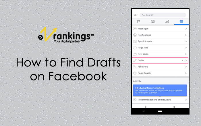 How to Find Drafts on Facebook for PC, Android & iOS?