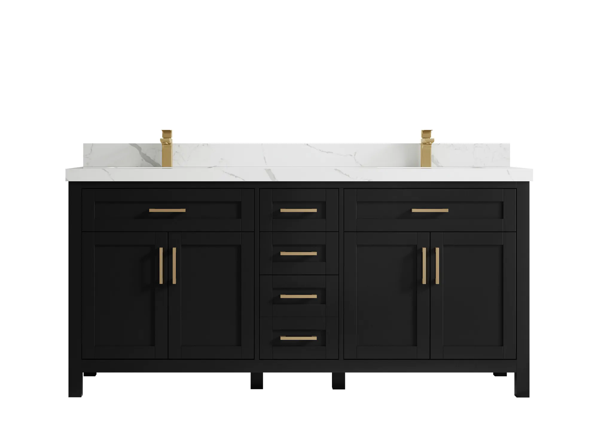 Cambridge 72 in. W x 22 in. D Double Sink Bathroom Vanity with Countertop - CAM_72 | Willow Bathroom Vanity