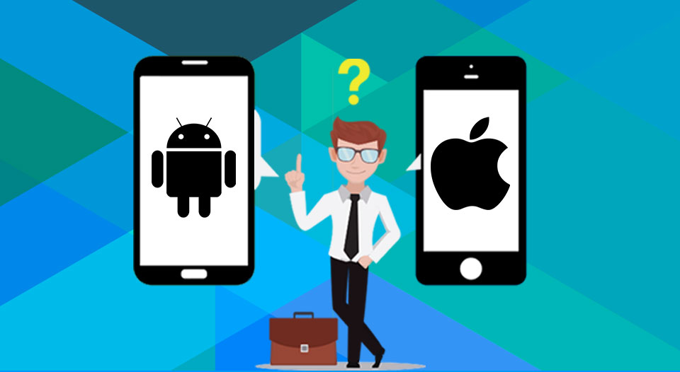 What are the key differences between iOS and Android for app development?