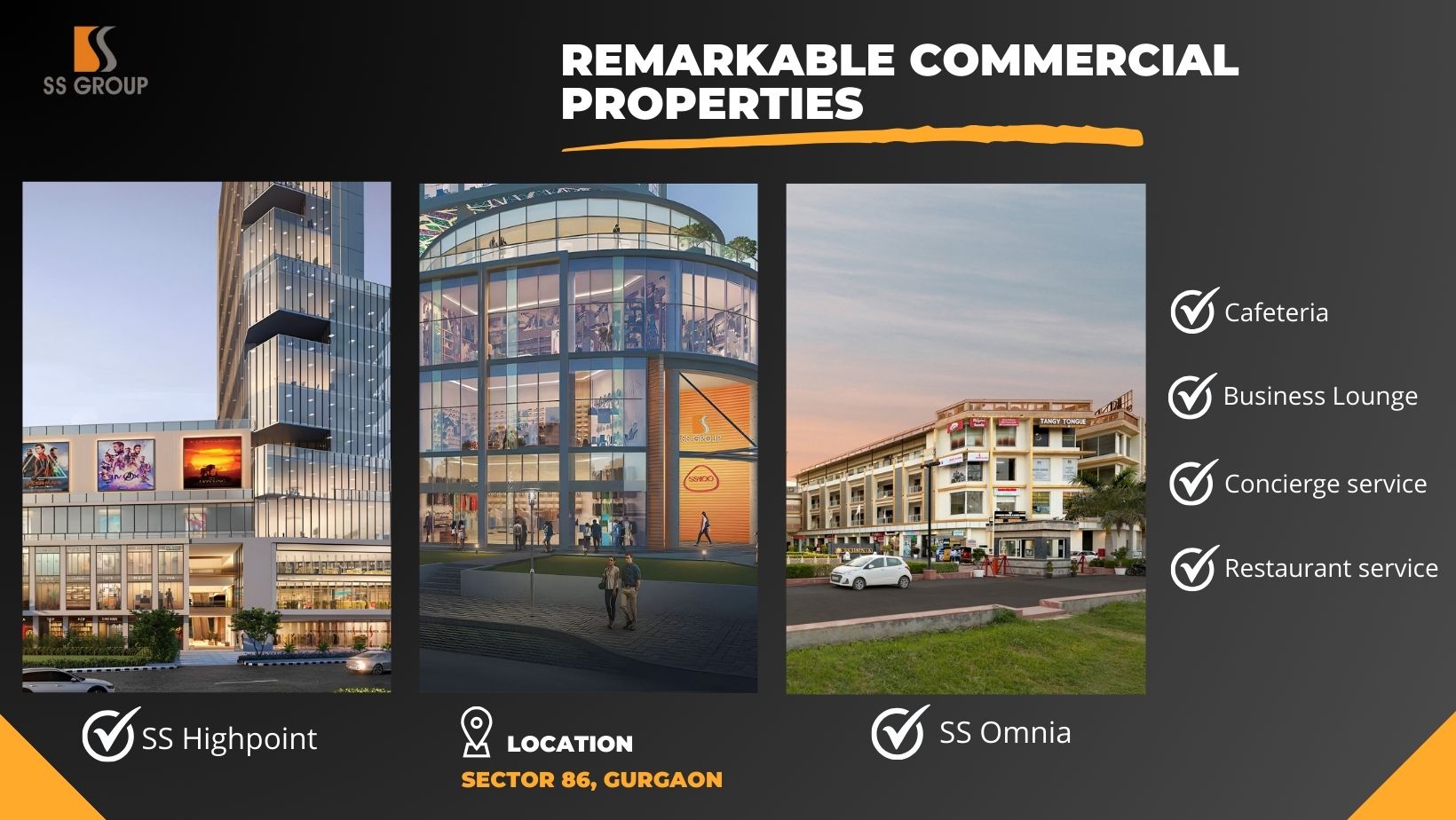 Get Remarkable commercial properties in Gurgaon by SS Group - SS Group Projects