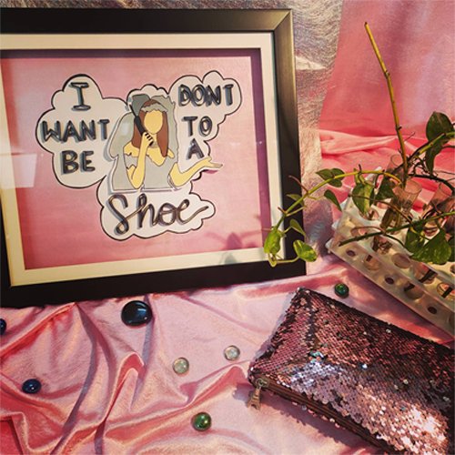 Buy Friends Wall Art : Rachel -I don't want to be a shoe - SMEWIndia