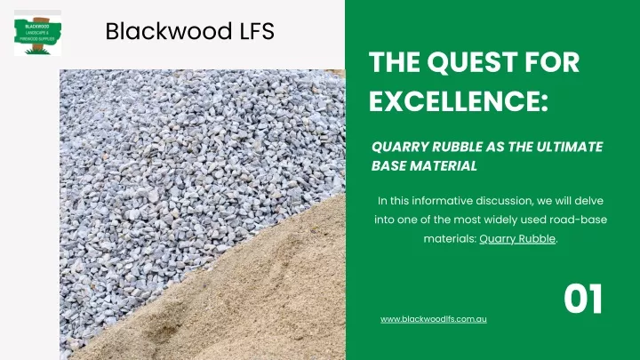 PPT - The Quest for Excellence Quarry Rubble as the Ultimate Base MateriaL PowerPoint Presentation - ID:12601006