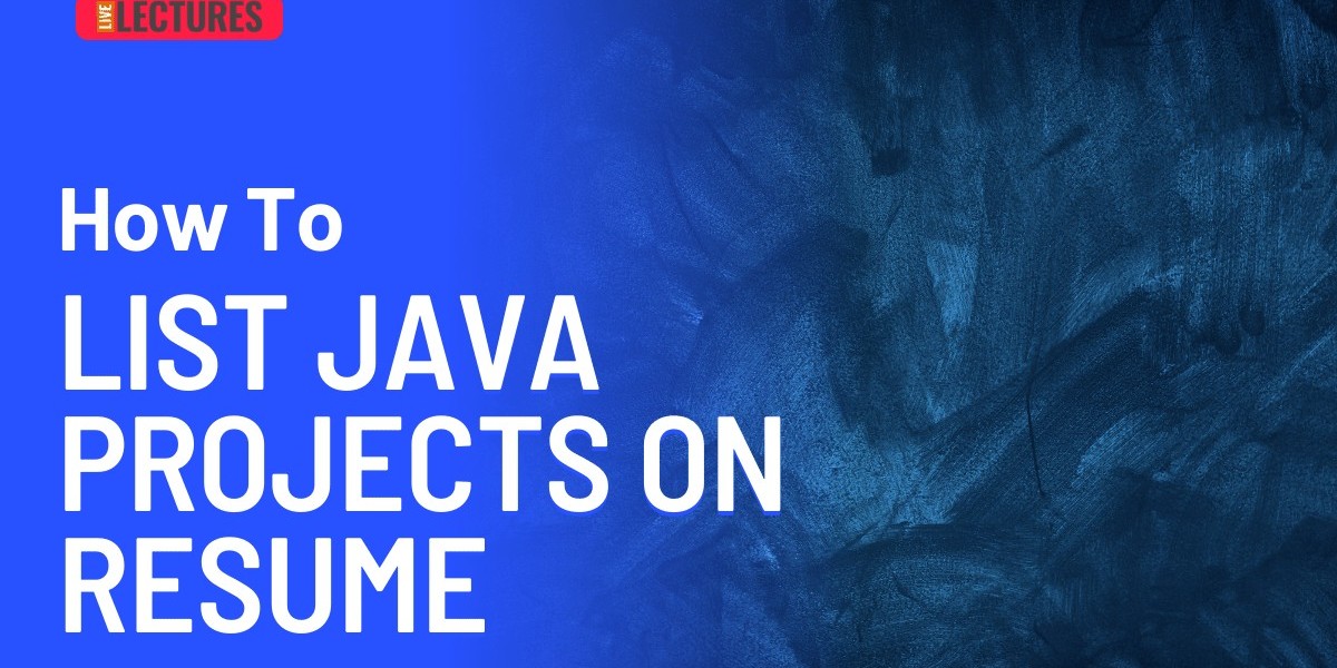 how to list java project on resume