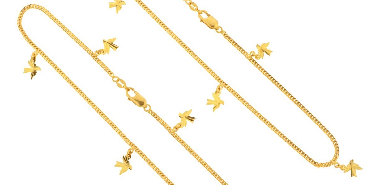 Unveiling the Elegance of Real Gold Anklets: Adornments that Dazzle with Timeless Beauty"
