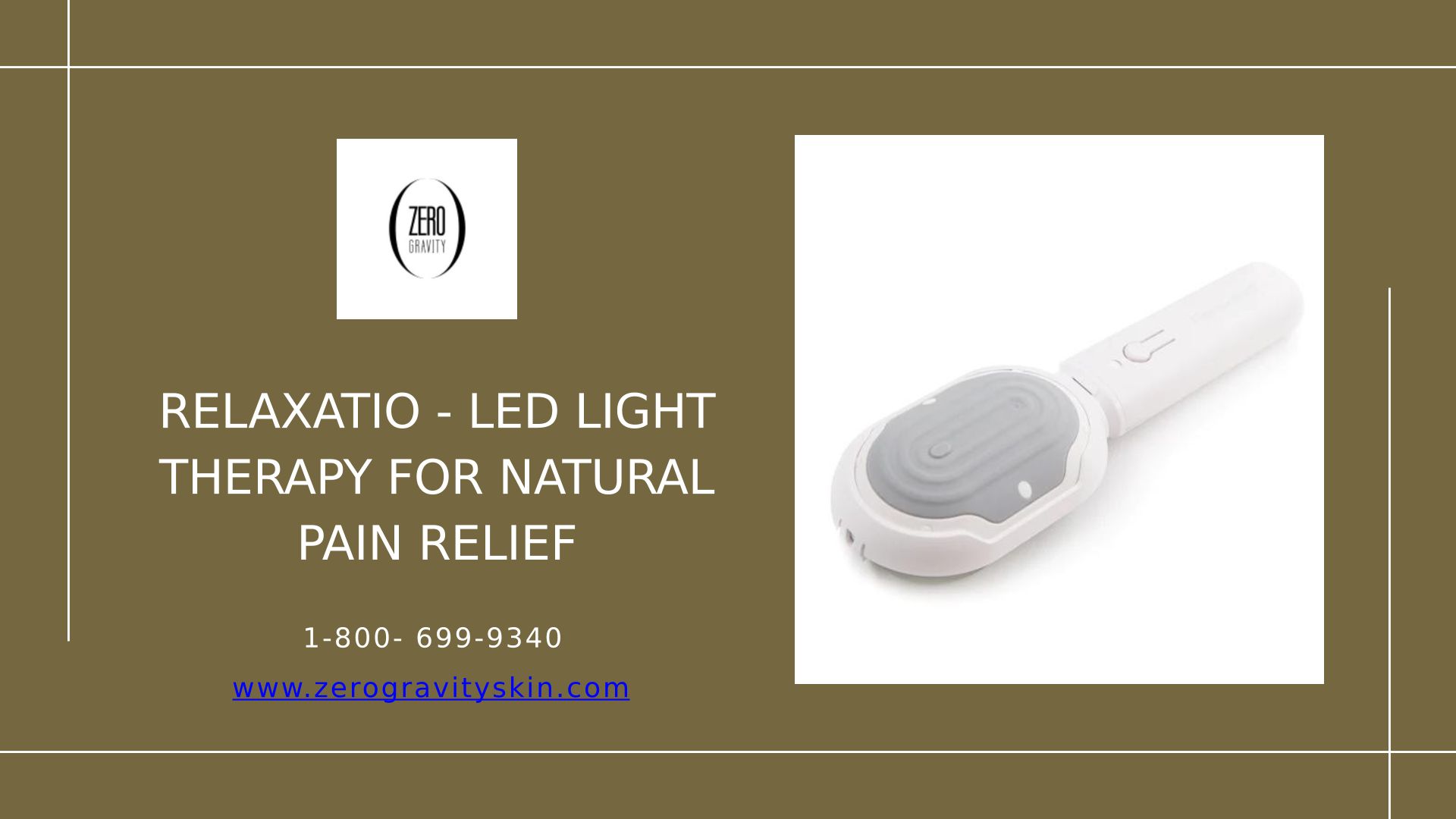 Relaxatio - LED Light Therapy For Natural Pain Relief