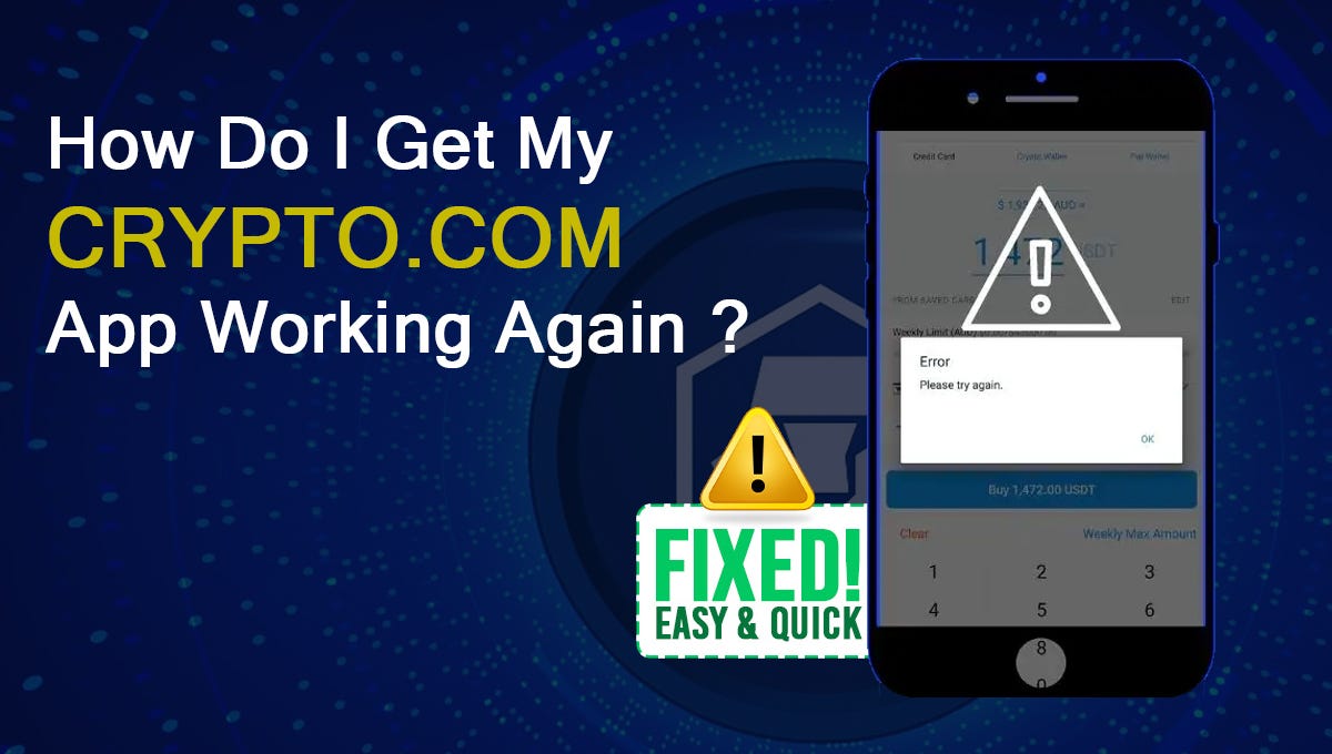 How Do I Get My Crypto.com App Working Again? | by Crypto Insight Experts | Oct, 2023 | Medium