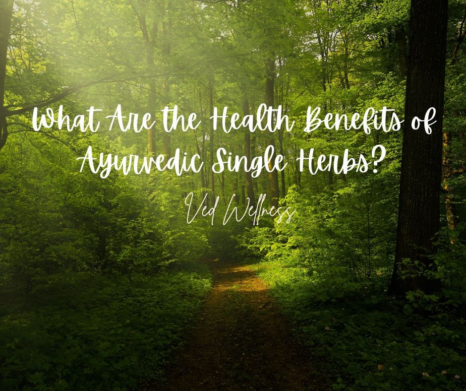 What Are the Health Benefits of Ayurvedic Single Herbs? | by Ved Wellness | Nov, 2023 | Medium