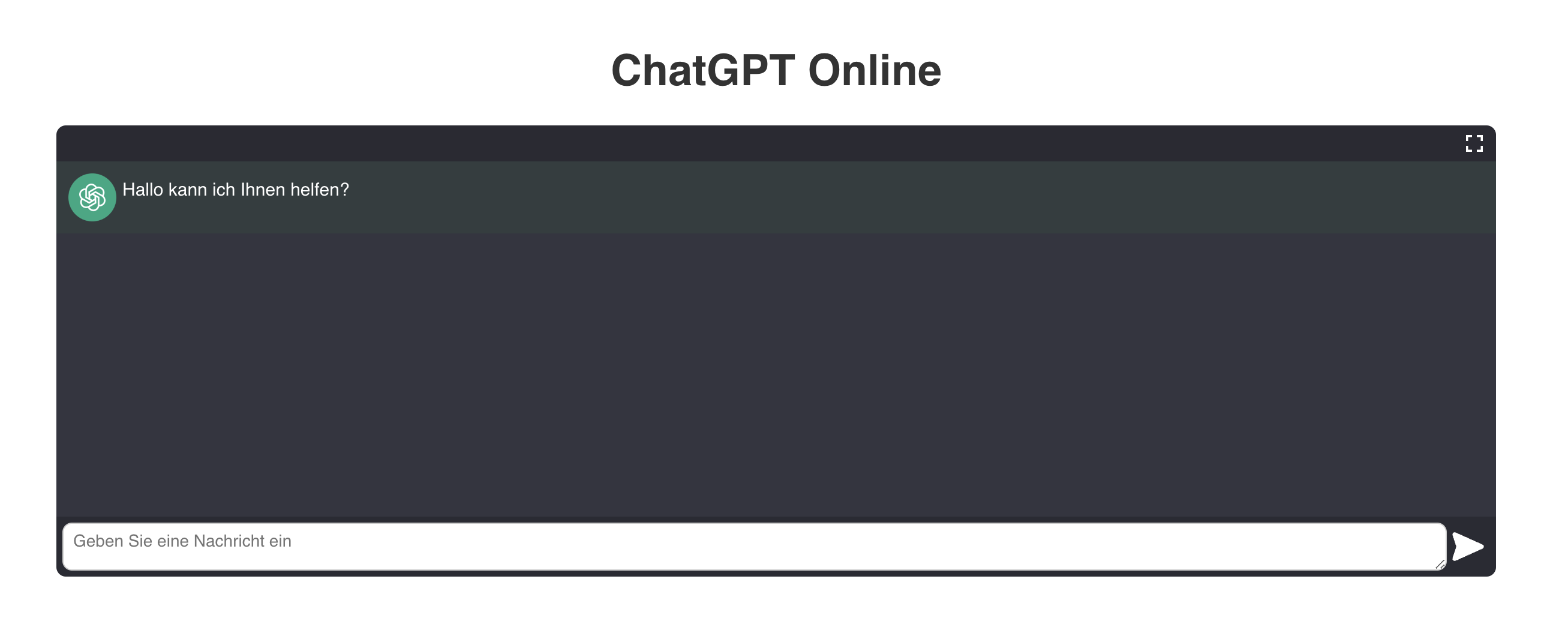 ChatGPT Deutsch - Kostenlose Chat GPT Online
