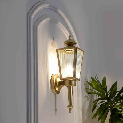 Aine 2 Indoor And Outdoor Shining Brass Finish Wall Light Profile Picture