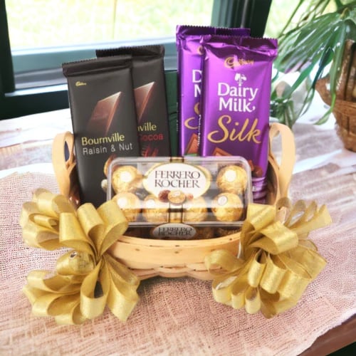 Send Feast of Chocolates Hamper Same Day Delivery - OyeGifts