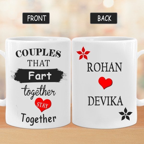 Buy or Order  Couples Stay Together Mug Online , India's Best Gifting Website - OyeGifts