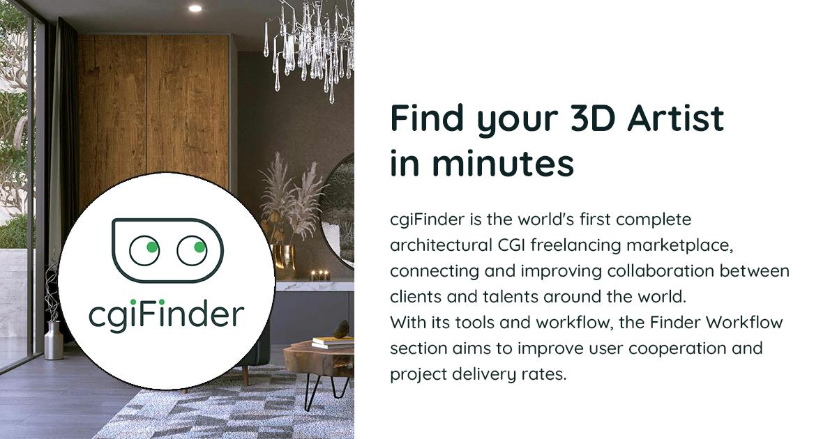 cgiFinder | CGI's Freelance Marketplace | 3D Rendering & CGI | 3D Architectural Visualisation Studio | 3D Graphic Designer Freelance