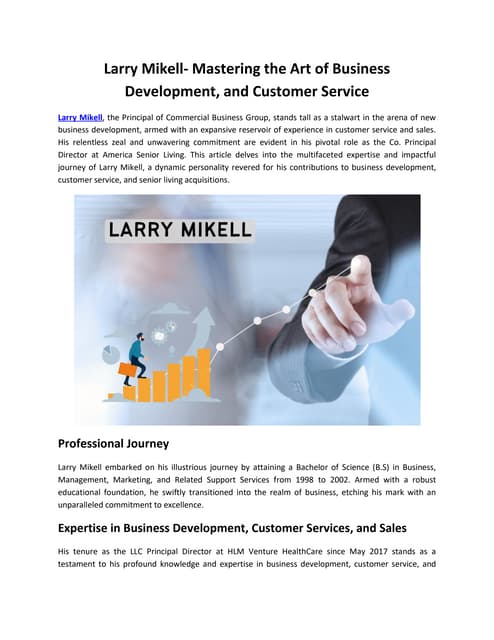 Larry Mikell- Mastering the Art of Business Development, and Customer Service.pdf