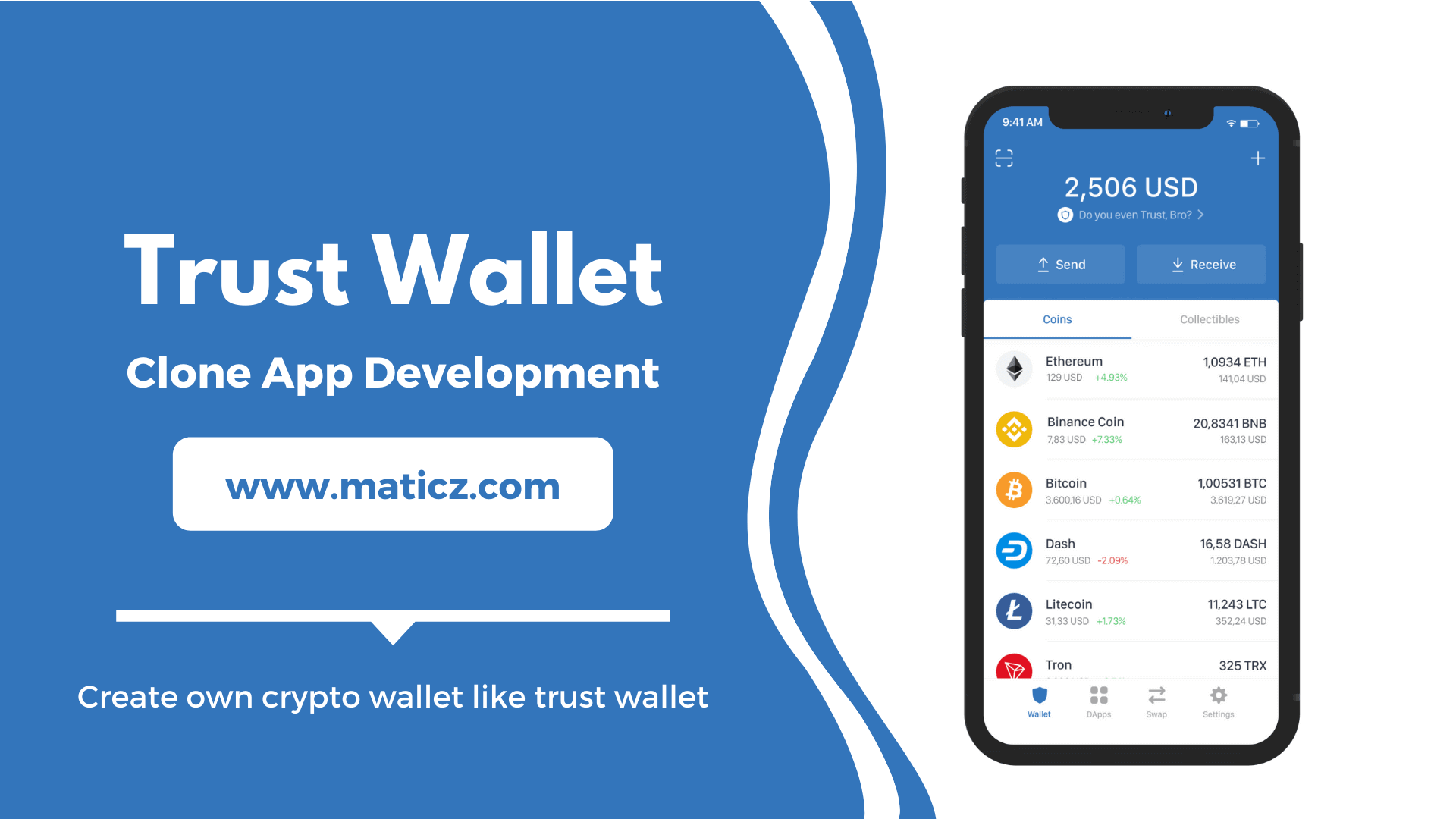 Trust Wallet Clone Script | Trust Wallet Clone App Development